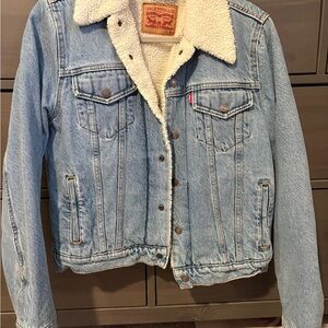 Levi's Cream Sherpa Jacket